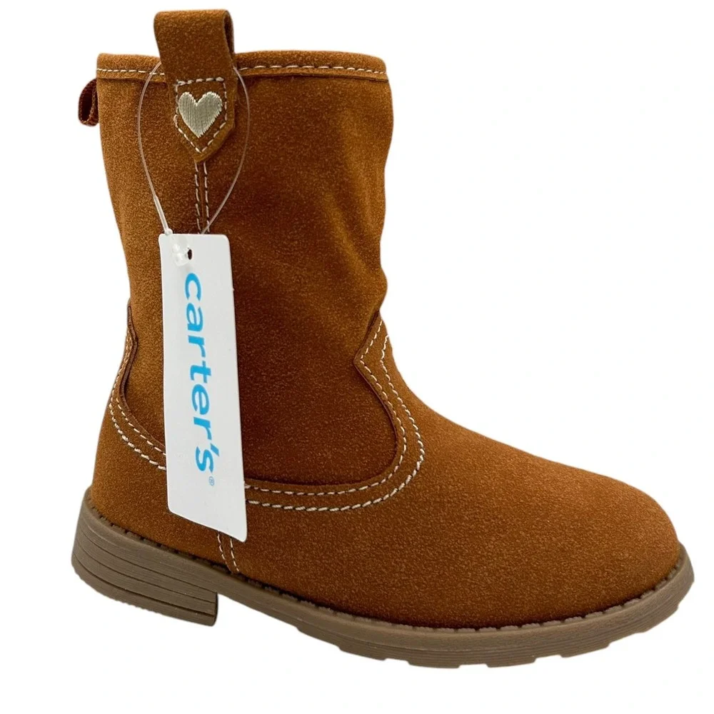 Carters‎ Little Girls Western Slouch Fashion Boots Size 12 Brown Mid Calf